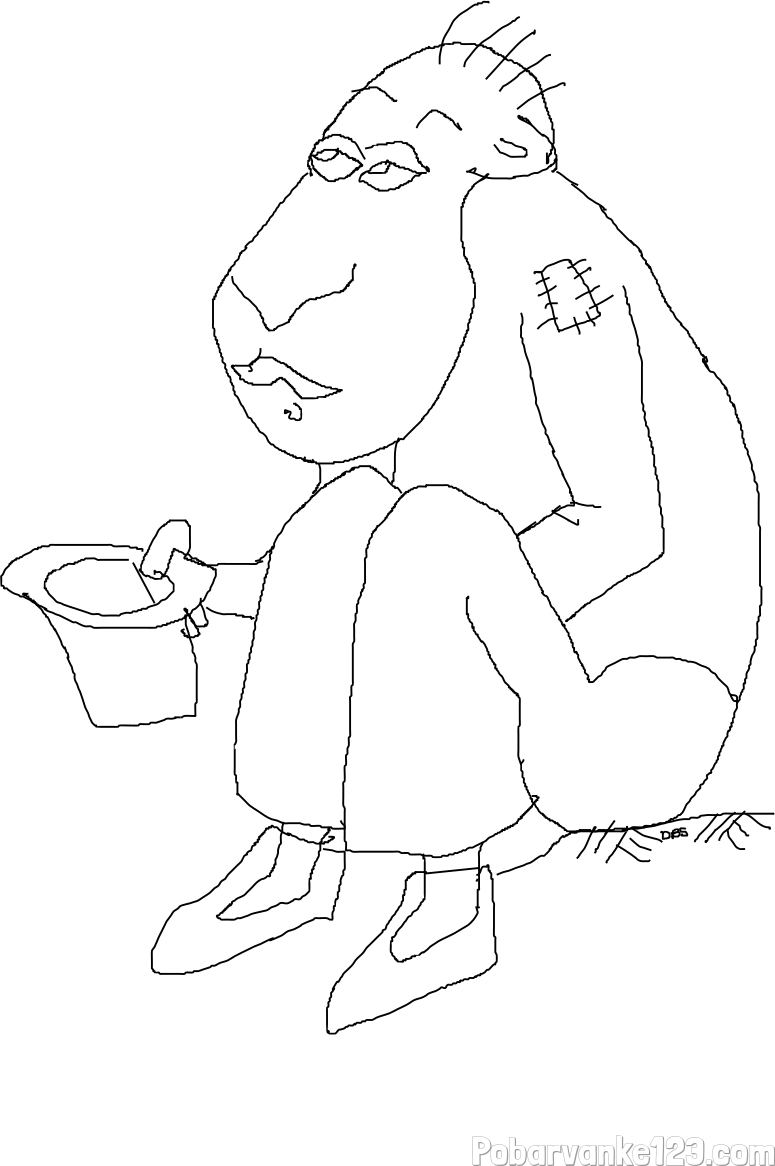 Pobarvanka brezdomca