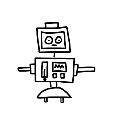 Pobarvanka čisto pravega robota