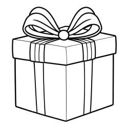 Pobarvanka darila s pentljo