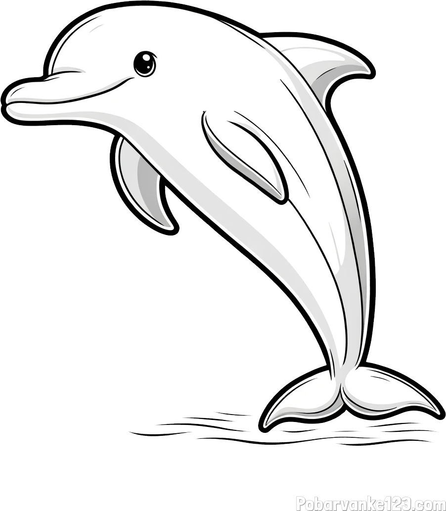 Pobarvanka delfina