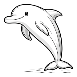 Pobarvanka delfina