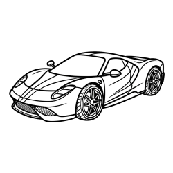 Pobarvanka dirkalnega avtomobila