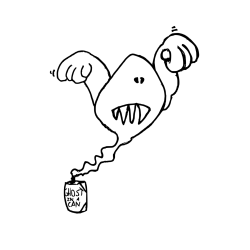 Pobarvanka duhca iz pločevinke