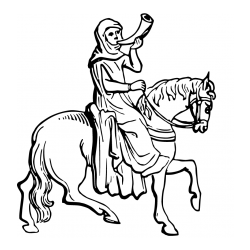 Pobarvanka gospe na lovu