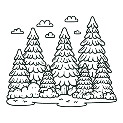 Pobarvanka gozda s podrastjem