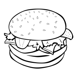 Pobarvanka hamburgerja