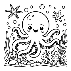 Pobarvanka hobotnice