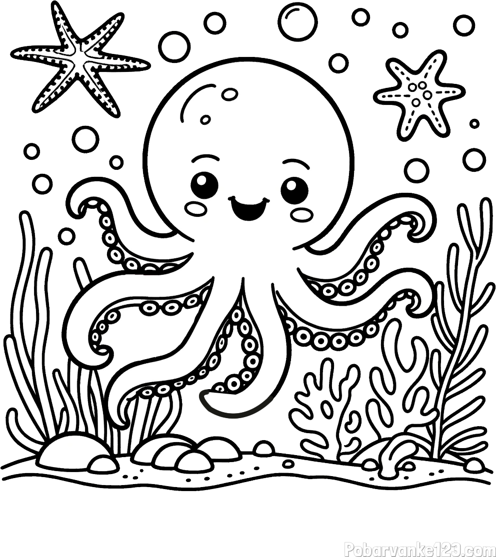 Pobarvanka hobotnice