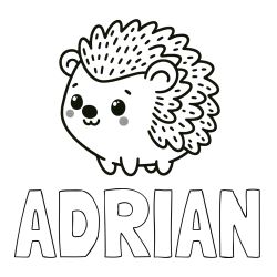 Pobarvanka imena ADRIAN