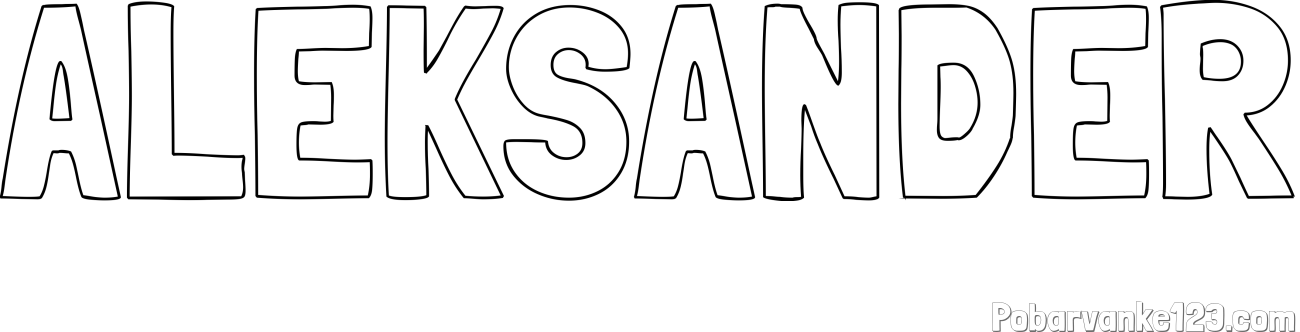 Pobarvanka imena ALEKSANDER