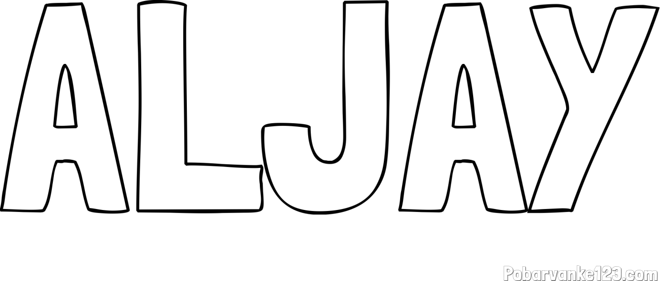 Pobarvanka imena ALJAY