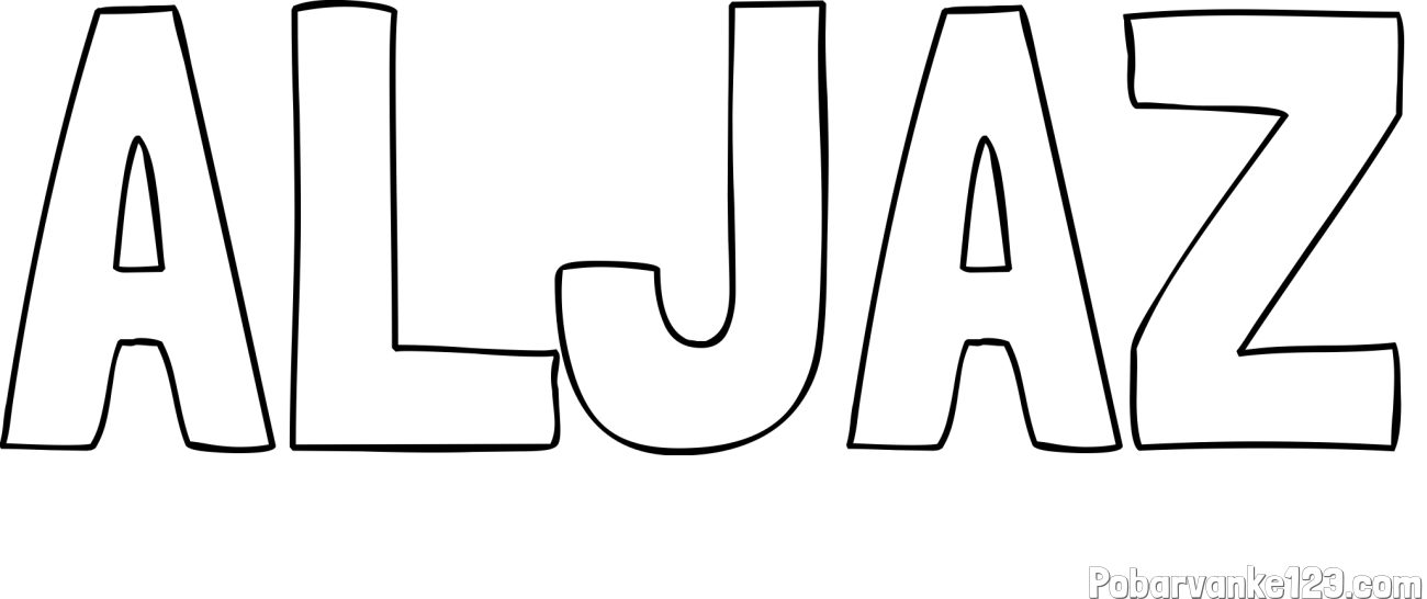 Pobarvanka imena ALJAZ