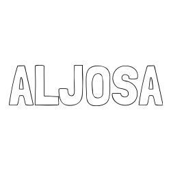 Pobarvanka imena ALJOSA
