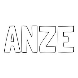 Pobarvanka imena ANŽE