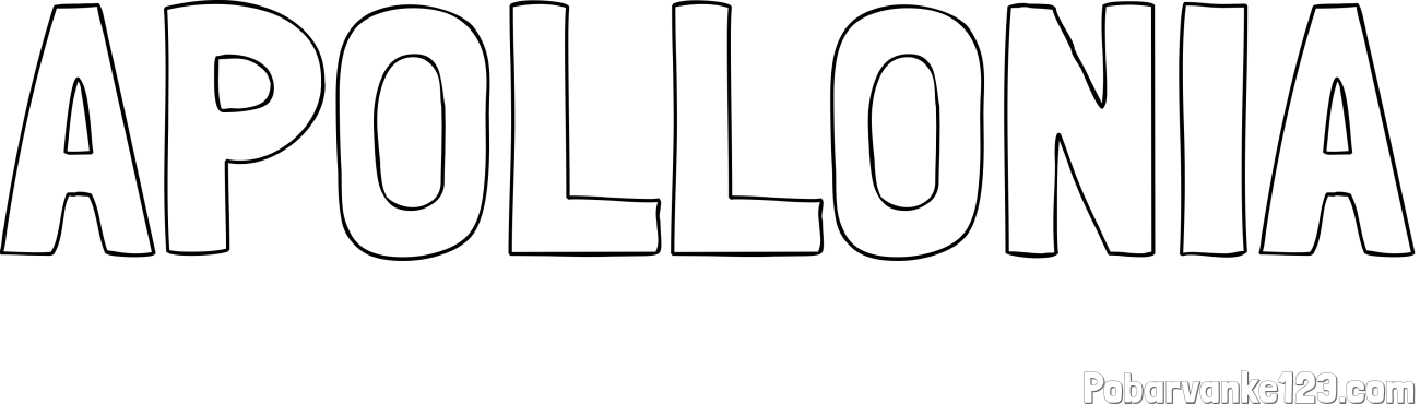 Pobarvanka imena APOLLONIA