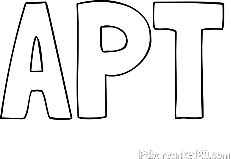 Pobarvanka imena APT