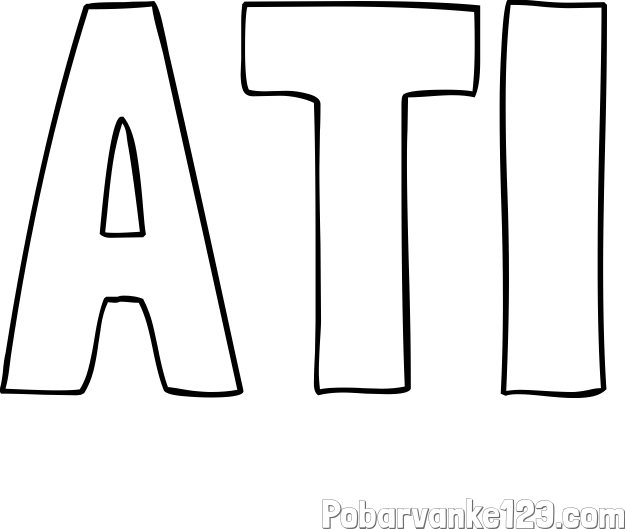 Pobarvanka imena ATI