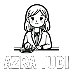 Pobarvanka imena AZRA TUDI in pobarvanka bančne uslužbenke