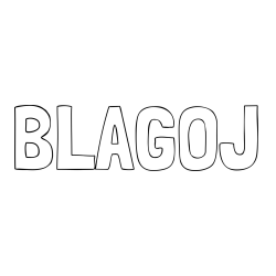 Online izdelana pobarvanka - Pobarvanka imena BLAGOJ