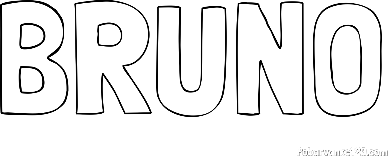 Pobarvanka imena BRUNO
