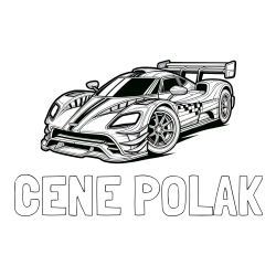 Online izdelana pobarvanka - Pobarvanka imena CENE POLAK in pobarvanka modernega športnega avtomobila