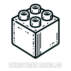 Online izdelana pobarvanka - Pobarvanka imena CHRISTIANO RONALDO in pobarvanka LEGO kocke