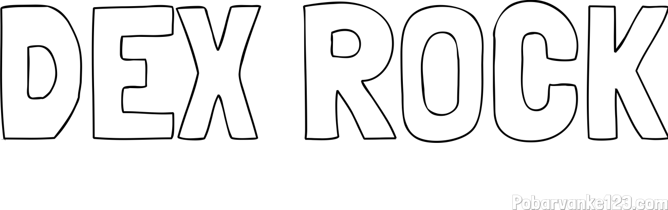 Pobarvanka imena DEX ROCK