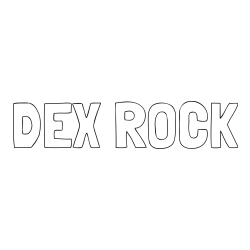 Online izdelana pobarvanka - Pobarvanka imena DEX ROCK