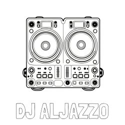 Online izdelana pobarvanka - Pobarvanka imena DJ ALJAZZO in pobarvanka DJ MIXER