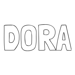 Pobarvanka imena DORA