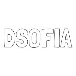 Online izdelana pobarvanka - Pobarvanka imena DSOFIA