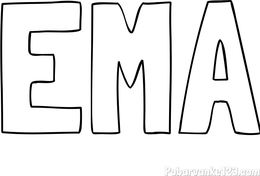 Pobarvanka imena EMA