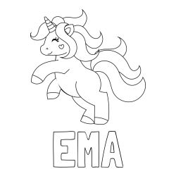 Pobarvanka imena EMA