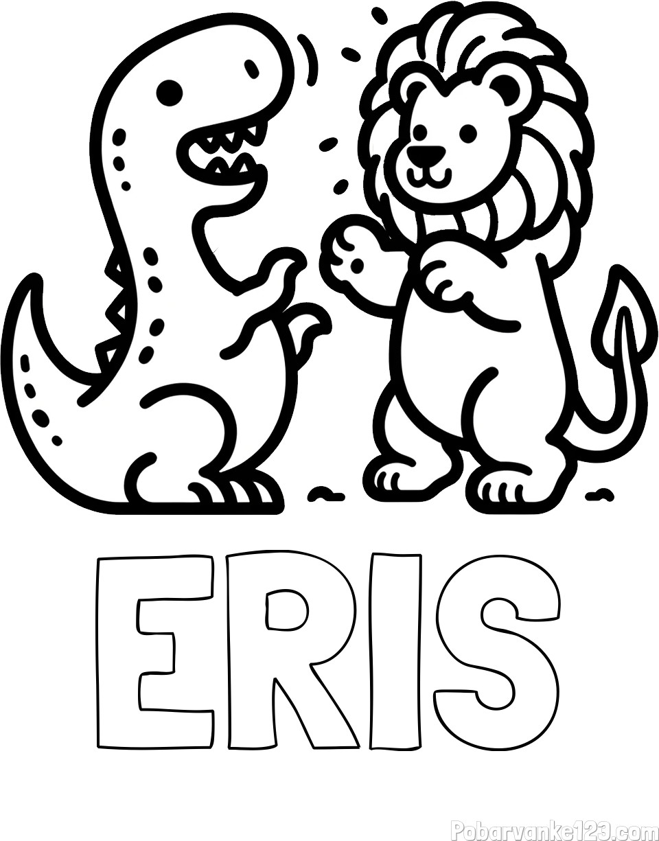 Pobarvanka imena ERIS