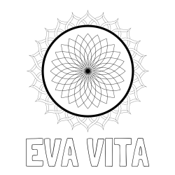 Online izdelana pobarvanka - Pobarvanka imena EVA VITA in pobarvanka mandale 2