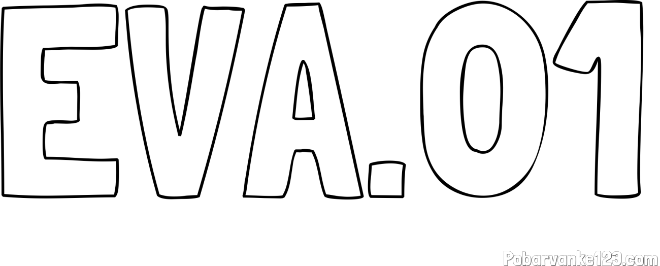 Pobarvanka imena EVA.01
