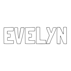 Pobarvanka imena EVELYN