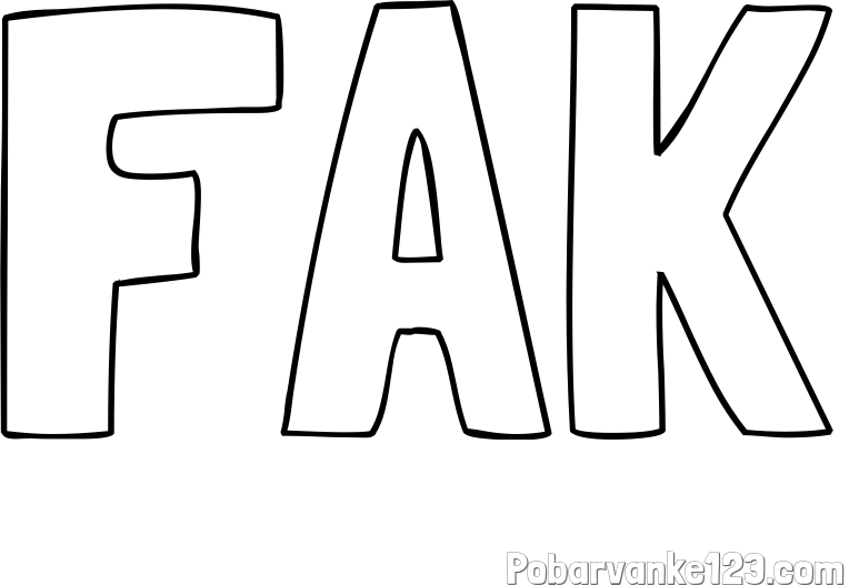 Pobarvanka imena FAK