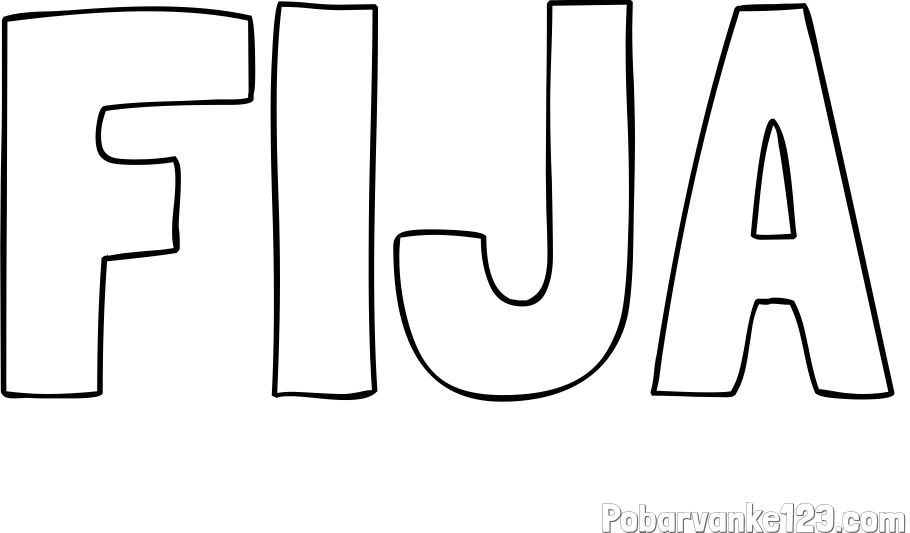 Pobarvanka imena FIJA