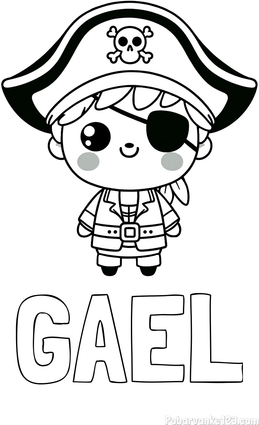 Pobarvanka imena GAEL