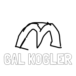 Online izdelana pobarvanka - Pobarvanka imena GAL KOGLER in mc,donalds