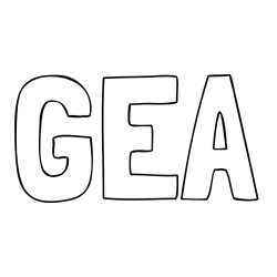 Online izdelana pobarvanka - Pobarvanka imena GEA