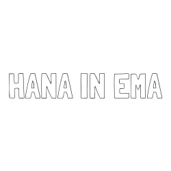 Online izdelana pobarvanka - Pobarvanka imena HANA IN EMA
