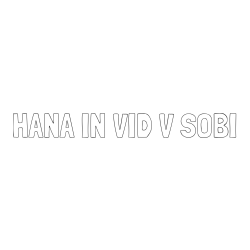Online izdelana pobarvanka - Pobarvanka imena HANA IN VID V SOBI
