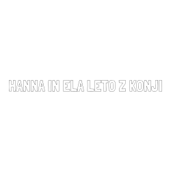 Online izdelana pobarvanka - Pobarvanka imena HANNA IN ELA LETO Z KONJI