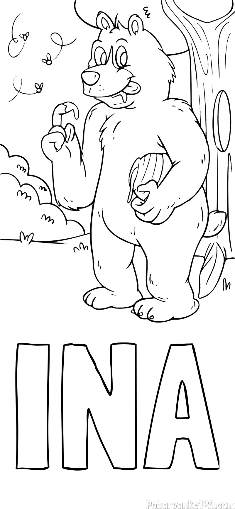 Pobarvanka imena INA