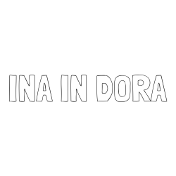 Online izdelana pobarvanka - Pobarvanka imena INA IN DORA