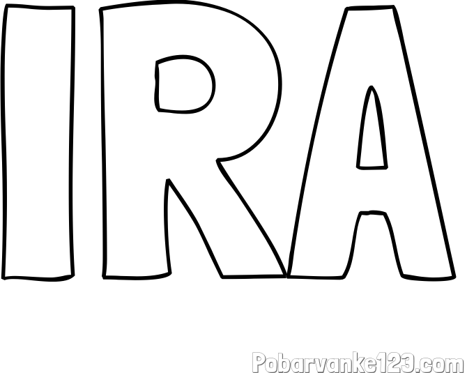 Pobarvanka imena IRA