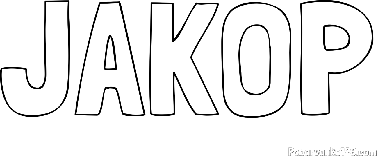 Pobarvanka imena JAKOP
