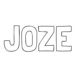 Online izdelana pobarvanka - Pobarvanka imena JOŽE